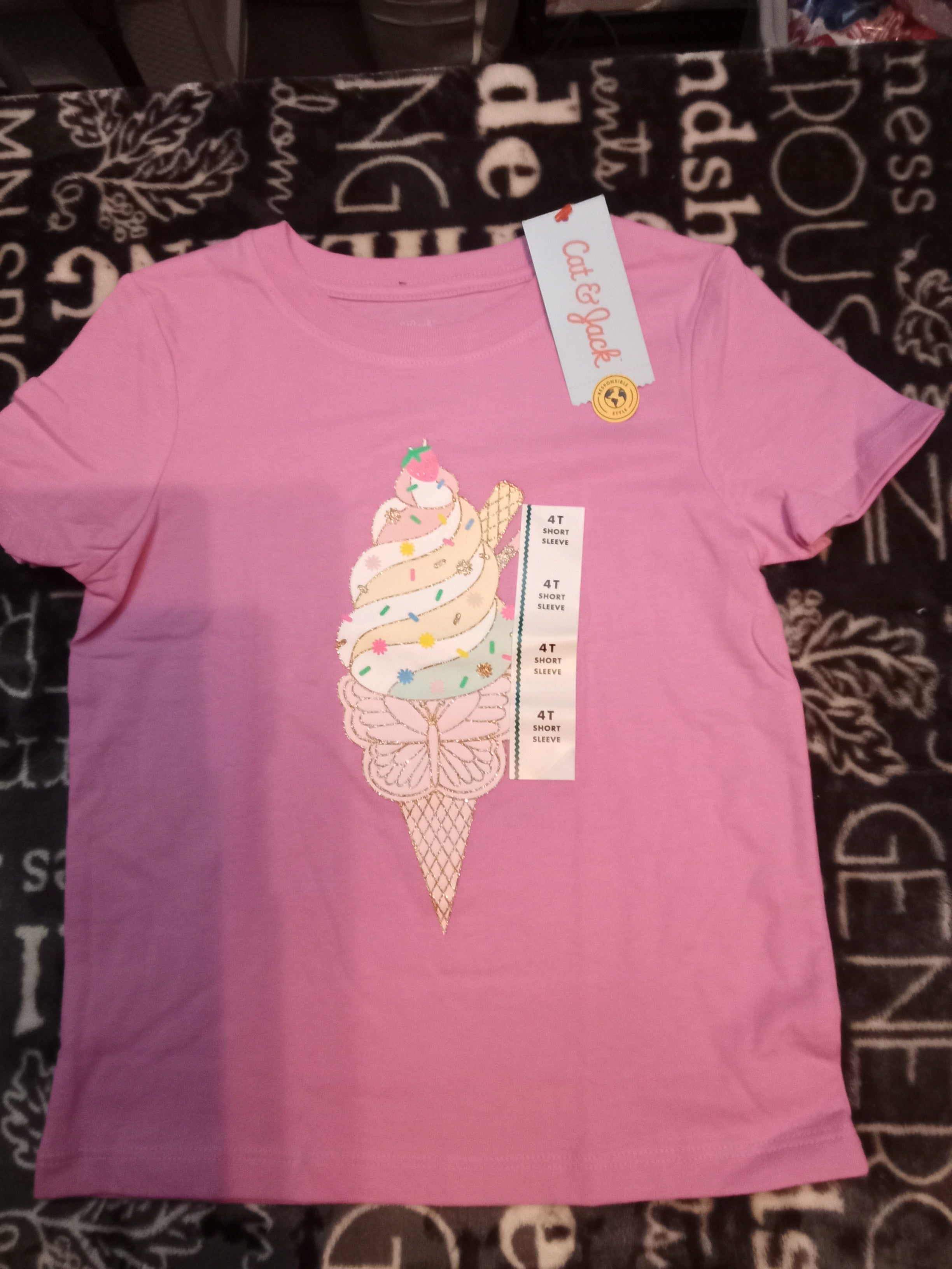 Cat & Jack Girls Tshirt 4T