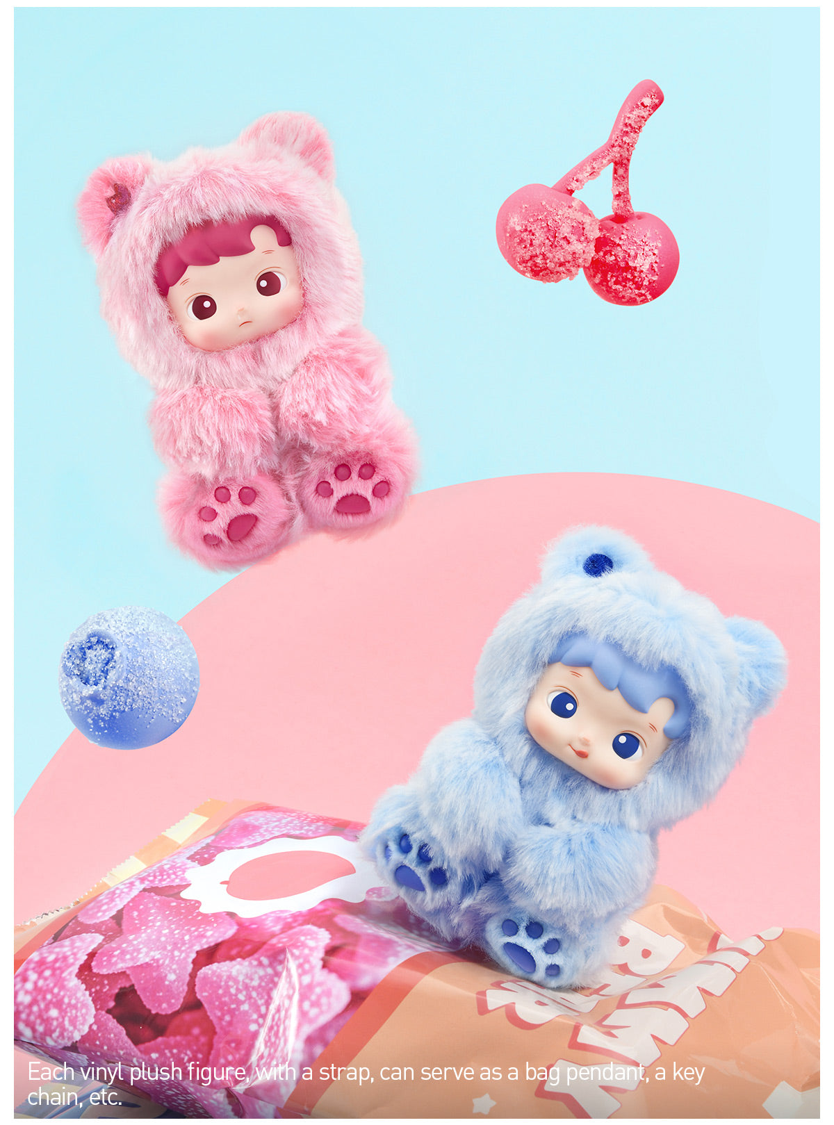 Hacipupu Gummy Bear Series - Vinyl Plush Pendant