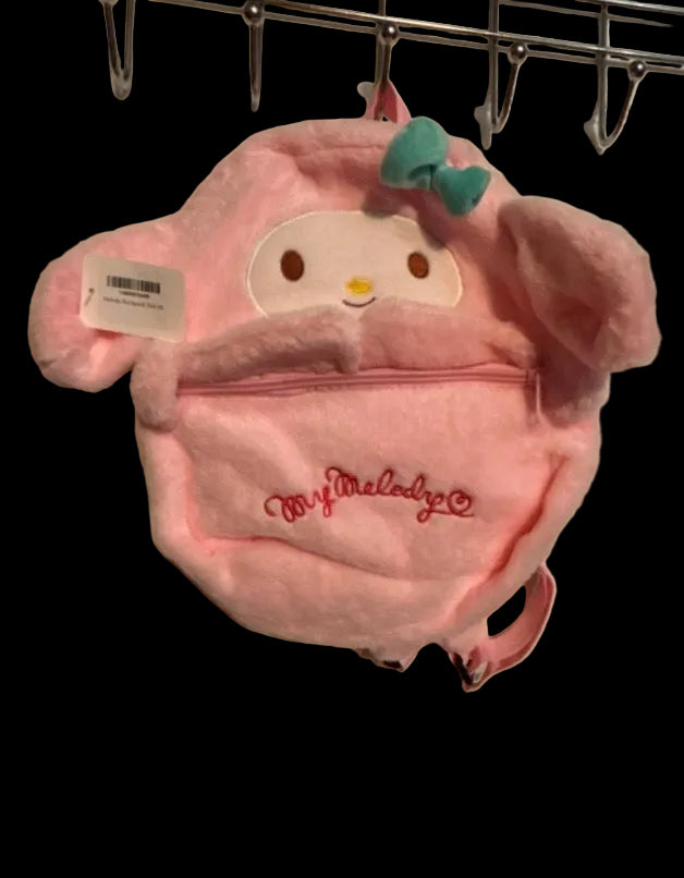 Sanrio My Melody Pink Plush Character Backpack
