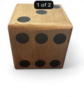 Rustic Large Decorative Wooden Dice Cube