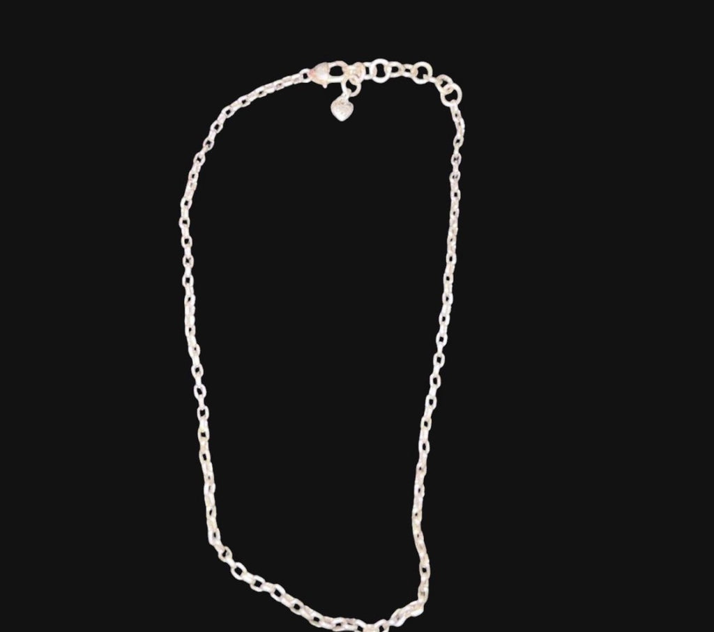 Brighton Silver Tone Heart Clasp Cable Chain Necklace