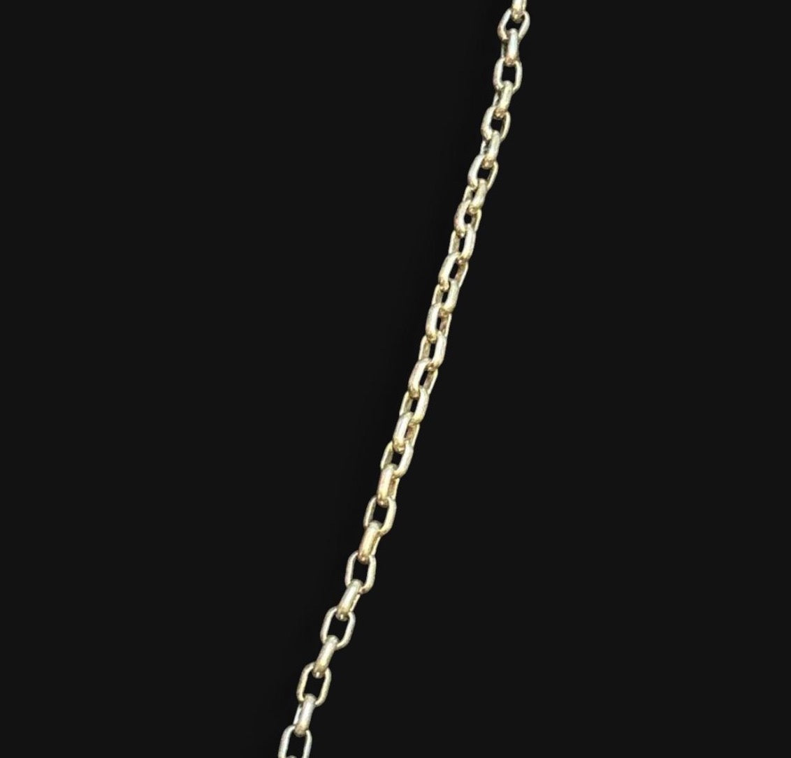 Brighton Silver Tone Heart Clasp Cable Chain Necklace
