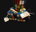 5 Official Rubik's Cube Hanging Christmas Tree Ornament by Ruz