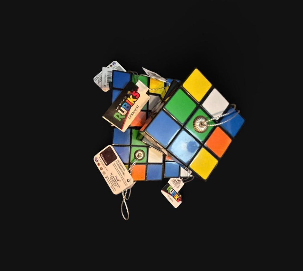 5 Official Rubik's Cube Hanging Christmas Tree Ornament by Ruz