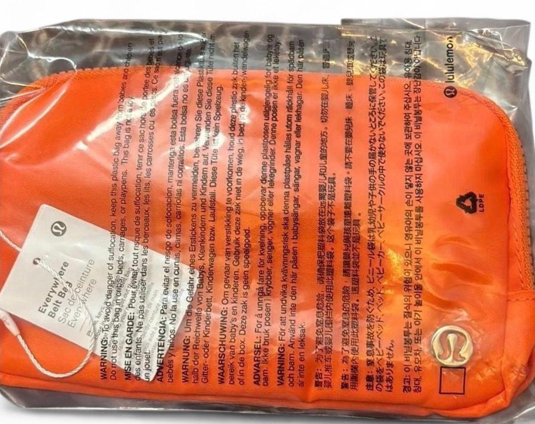 Lululemon Everywhere Belt Bag 1L Orange