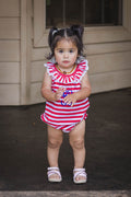 Girls Ruffle Neck Bubble
