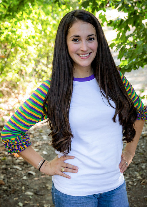 ADULT Ruffle Raglan Shirt