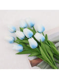 A Set of 6 Artificial Tulips, Suitable for Home Decoration, Anniversary Desktop Flower Decoration, Realistic Fake Tulip Flowers