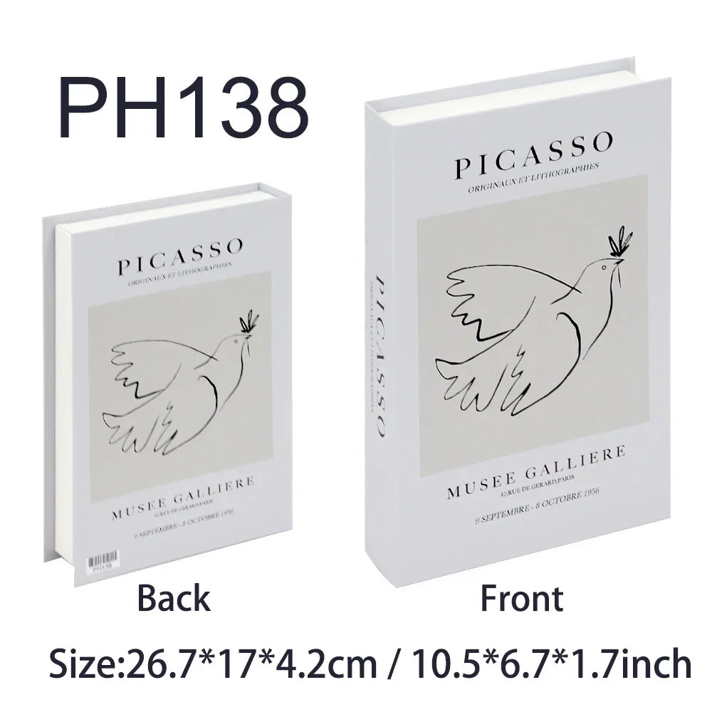 Luxury Fake Books Home Decoration Accessories for Living Room Fashion Fake Book Storage Box Simple Nordic Coffee Table Books