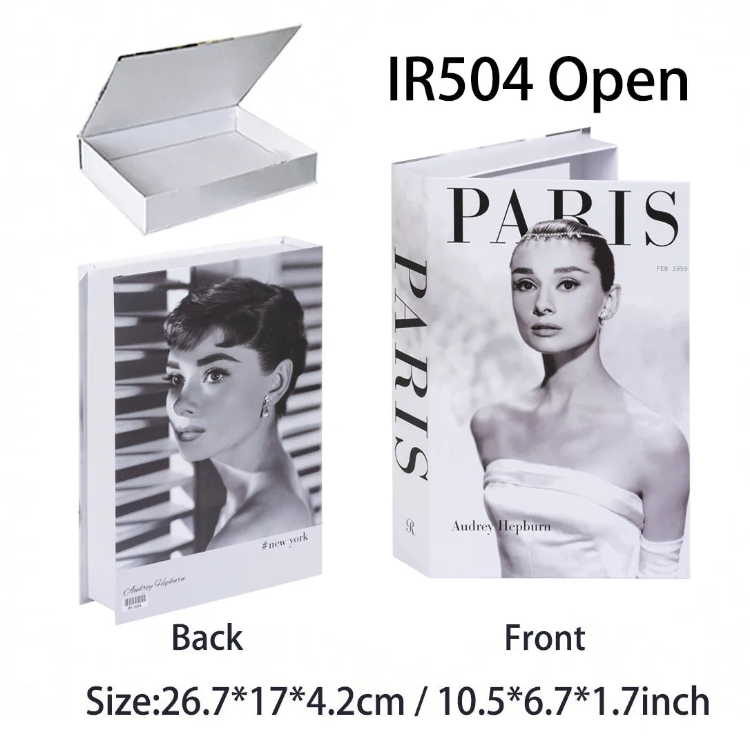 Luxury Fake Books Home Decoration Accessories for Living Room Fashion Fake Book Storage Box Simple Nordic Coffee Table Books