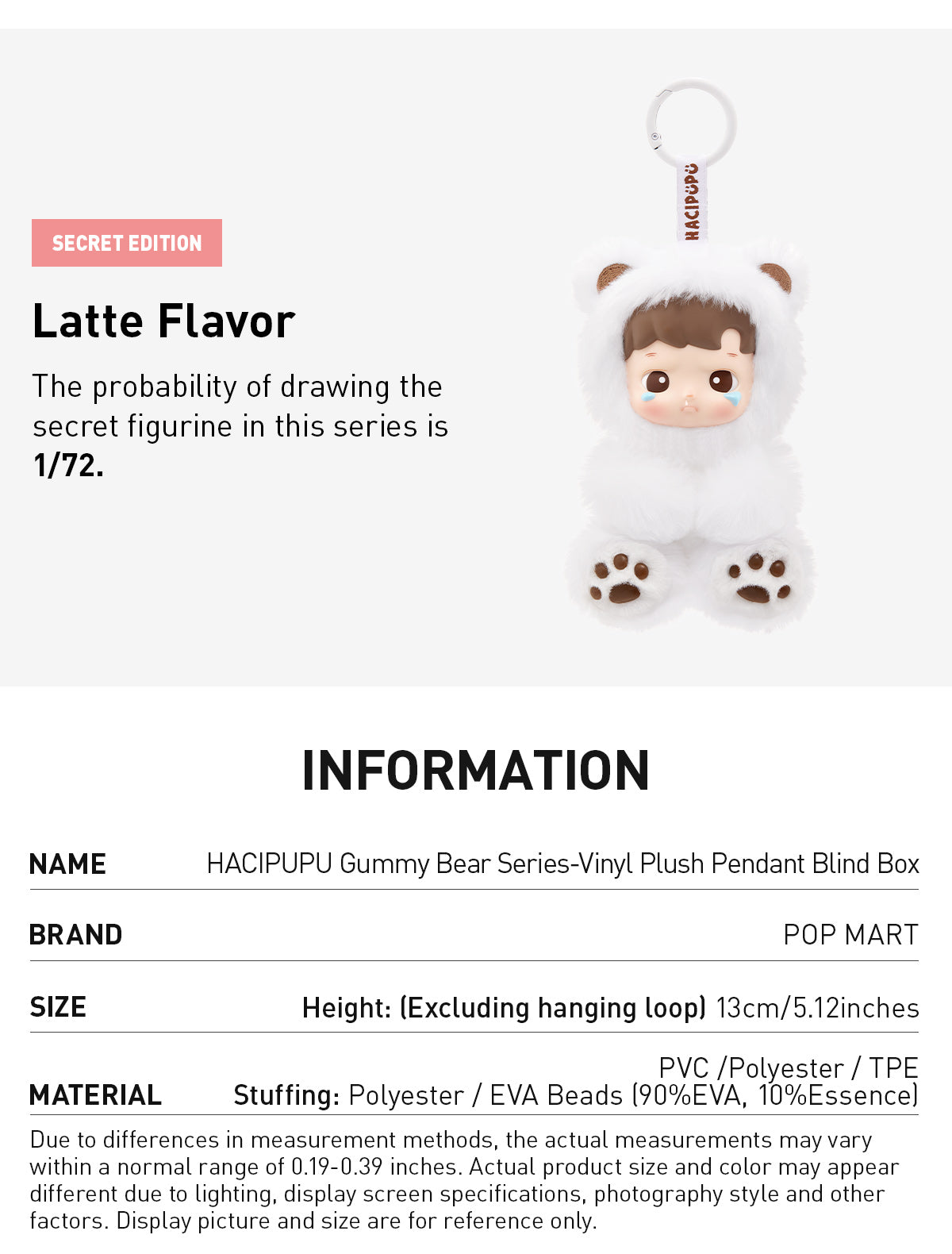Hacipupu Gummy Bear Series - Vinyl Plush Pendant