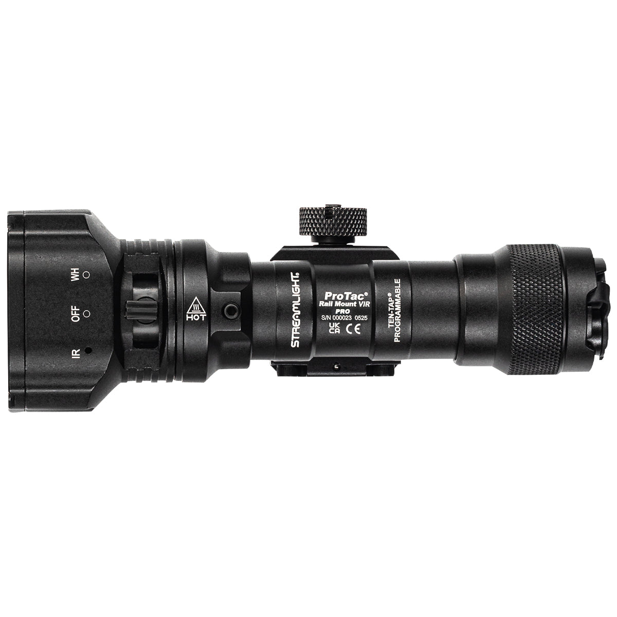 Streamlight ProTac VIR Pro | Multi-Fuel Light w/ 40,000 Candela & IR Illuminator | Night Vision Ready